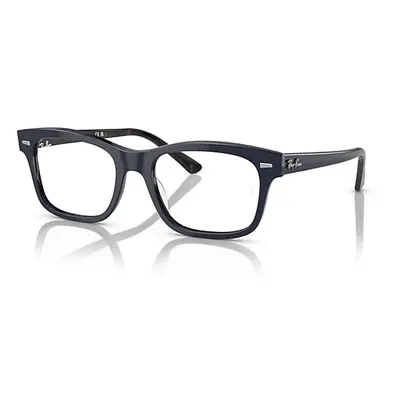 Ray-Ban Eyeglasses Unisex Burbank Optics - Blue On Havana Frame Clear Lenses Polarized 52-19