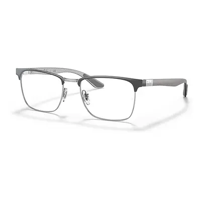 Ray-Ban Eyeglasses Unisex Rb8421 Optics - Grey Frame Clear Lenses Polarized 54-19