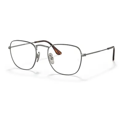 Ray-Ban Eyeglasses Man Frank Titanium Optics - Gunmetal Frame Clear Lenses 51-20