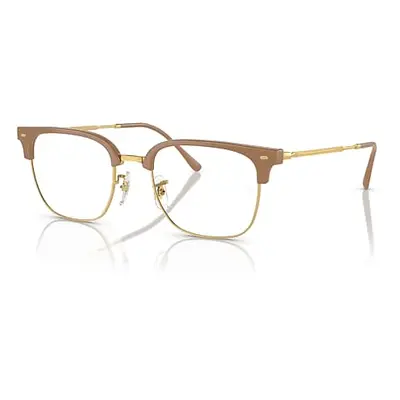 Ray-Ban Eyeglasses Unisex New Clubmaster Optics - Gold Frame Demo Lens Lenses Polarized 51-20