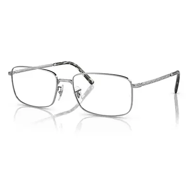 Ray-Ban Eyeglasses Unisex Rb3717 Optics - Silver Frame Clear Lenses Polarized 57-18