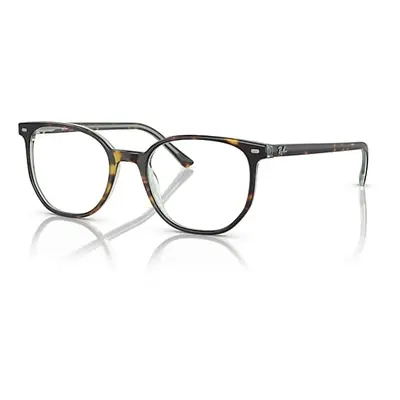 Ray-Ban Eyeglasses Unisex Elliot Optics - Havana On Transparent Green Frame Demo Lens Lenses Pol