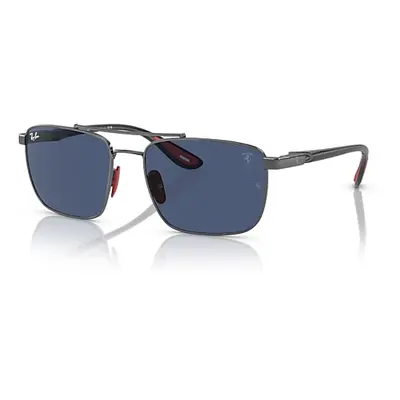 Ray-Ban Sunglasses Man Rb3715m Scuderia Ferrari Collection - Grey Frame Blue Lenses 58-18