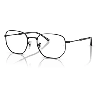 Ray-Ban Eyeglasses Unisex Rb6496 Optics - Black Frame Clear Lenses Polarized 53-20