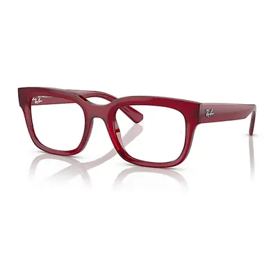 Ray-Ban Eyeglasses Unisex Chad Optics Bio-based - Transparent Red Frame Clear Lenses Polarized 5