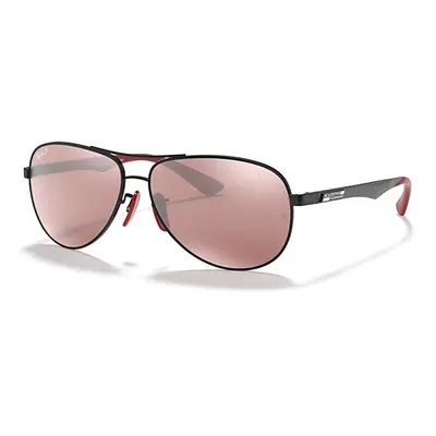 Ray-Ban Sunglasses Man Rb8313m Scuderia Ferrari Collection - Black Frame Silver Lenses Polarized