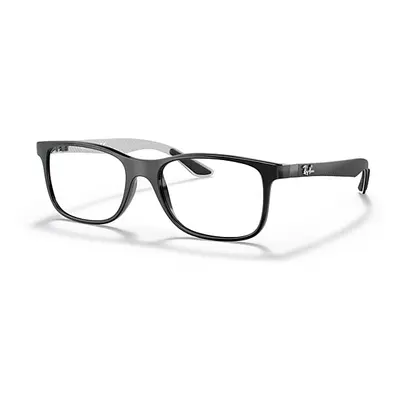 Ray-Ban Eyeglasses Unisex Rb8903 Optics - Black Frame Clear Lenses Polarized 53-18