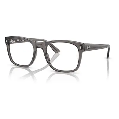 Ray-Ban Eyeglasses Unisex Rb7228 Optics - Opal Dark Grey Frame Clear Lenses Polarized 55-21