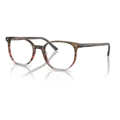 Ray-Ban Eyeglasses Unisex Elliot Optics - Striped Brown & Red Frame Demo Lens Lenses Polarized 5