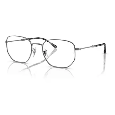 Ray-Ban Eyeglasses Unisex Rb6496 Optics - Gunmetal Frame Clear Lenses Polarized 53-20