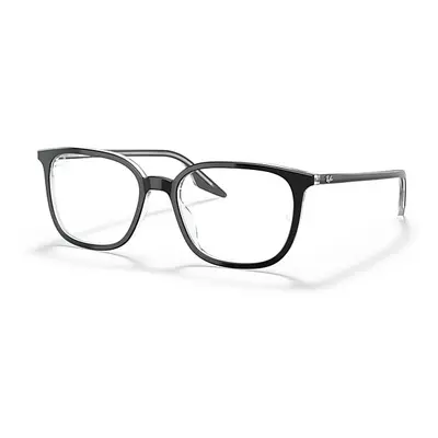 Ray-Ban Eyeglasses Unisex Rb5362 Optics - Black Frame Clear Lenses Polarized 52-18