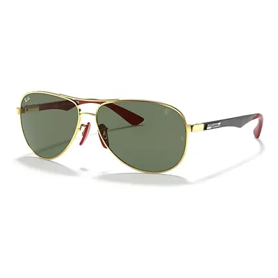 Ray-Ban Sunglasses Man Rb8313m Scuderia Ferrari Collection - Black Frame Green Lenses 61-13