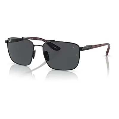 Ray-Ban Sunglasses Man Rb3715m Scuderia Ferrari Collection - Dark Red Frame Grey Lenses 58-18