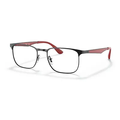 Ray-Ban Eyeglasses Unisex Rb6363 Optics - Black Frame Clear Lenses Polarized 54-18