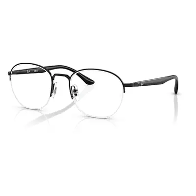 Ray-Ban Eyeglasses Unisex Rb6487 Optics - Black Frame Clear Lenses Polarized 52-20