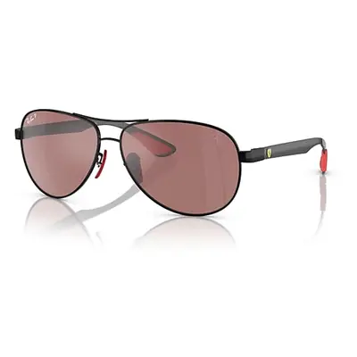 Ray-Ban Sunglasses Man Rb8331m Scuderia Ferrari Collection - Dark Carbon Frame Silver Lenses Pol