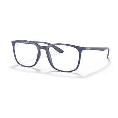 Ray-Ban Eyeglasses Unisex Rb7199 Optics - Blue Frame Clear Lenses Polarized 54-18