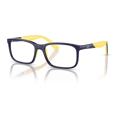 Ray-Ban Eyeglasses Children Rb1621 Optics Kids Bio-based - Dark Blue On Yellow Frame Clear Lense