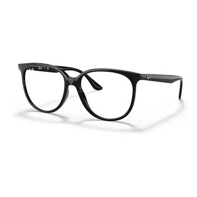 Ray-Ban Eyeglasses Woman Rb4378v Optics - Black Frame Clear Lenses Polarized 52-16