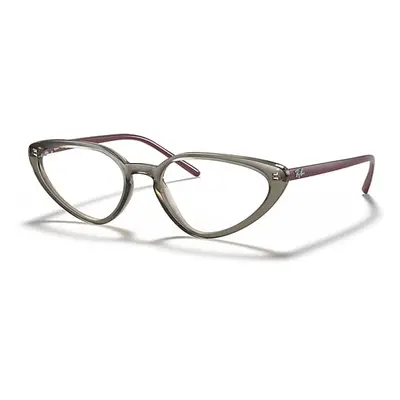 Ray-Ban Eyeglasses Woman Rb7188 Optics - Bordeaux Frame Clear Lenses 52-18