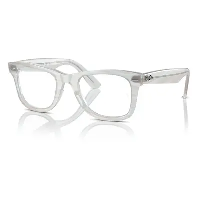 Ray-Ban Eyeglasses Unisex Wayfarer Ease Optics Change - Photo Striped Light Blue Frame Clear Len