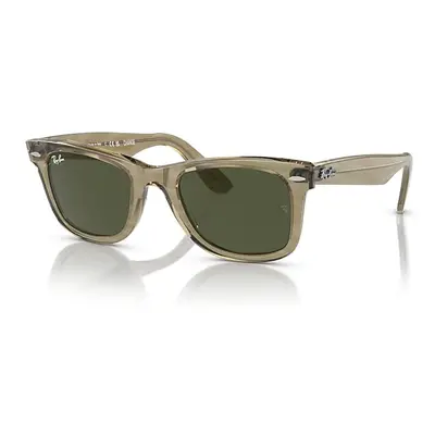 Ray-Ban Sunglasses Unisex Original Wayfarer Change - Photo Striped Grey Frame Green Lenses 50-22