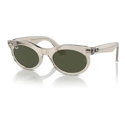 Ray-Ban Sunglasses Unisex Wayfarer Oval Change - Photo Waves Grey Frame Green Lenses 53-22