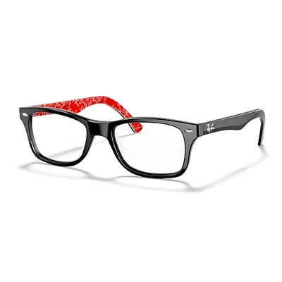 Ray-Ban Eyeglasses Unisex Rb5228 Optics - Black Frame Clear Lenses 53-17