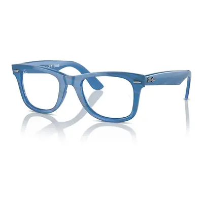 Ray-Ban Eyeglasses Unisex Wayfarer Ease Optics Change - Photo Striped Blue Frame Clear Lenses Po