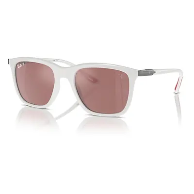 Ray-Ban Sunglasses Unisex Scuderia Ferrari Leclerc Special Edition 2024 - White Frame Silver Len