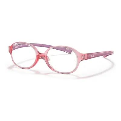 Ray-Ban Eyeglasses Children Rb1587 Optics Kids - Light Red & Violet Frame Clear Lenses Polarized