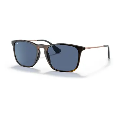 Ray-Ban Sunglasses Man Chris - Havana Frame Blue Lenses 54-18