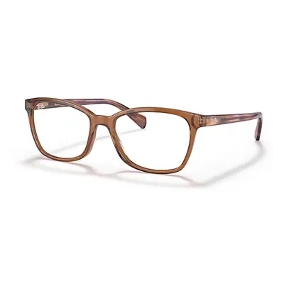 Ray-Ban Eyeglasses Woman Rb5362 Optics - Transparent Brown Frame Clear Lenses Polarized 54-17