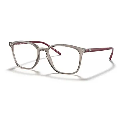 Ray-Ban Eyeglasses Unisex Rb7185 - Bordeaux Frame Clear Lenses Polarized 52-18