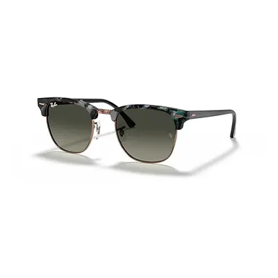 Ray-Ban Sunglasses Unisex Clubmaster Fleck - Grey Green Frame Grey Lenses 49-21