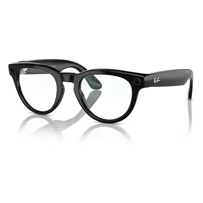 Ray-Ban AI Glasses | Meta Headliner Unisex Black Frame Clear Lenses 50-23 Facebook Glasses