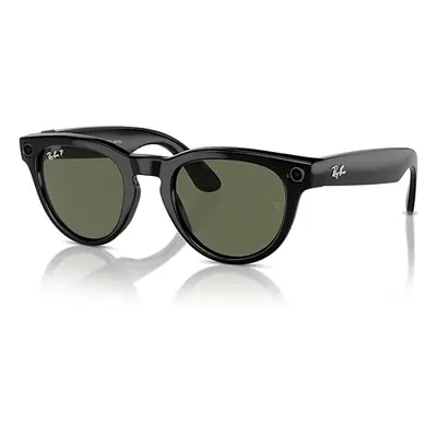 Ray-Ban Smart Glasses | Meta Headliner Unisex Black Frame Green Lenses 50-23 Facebook Glasses