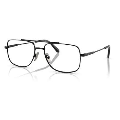 Ray-Ban Eyeglasses Unisex William Titanium Optics - Black Frame Clear Lenses Polarized 58-17