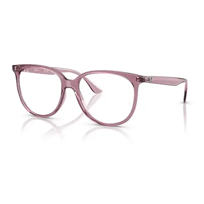 Ray-Ban Eyeglasses Woman Rb4378v Optics - Opal Light Violet Frame Clear Lenses Polarized 54-16