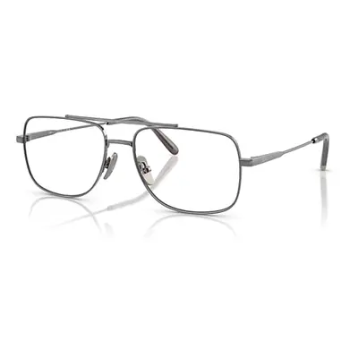 Ray-Ban Eyeglasses Unisex William Titanium Optics - Gunmetal Frame Clear Lenses Polarized 58-17