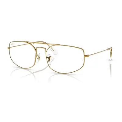 Ray-Ban Eyeglasses Unisex Explorer V Optics - Legend Gold Frame Clear Lenses Polarized 56-17