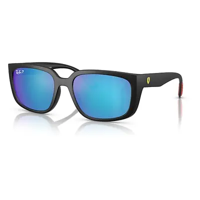 Ray-Ban Sunglasses Unisex Rb4443m Scuderia Ferrari Collection Chromance - Matte Black Frame Gree