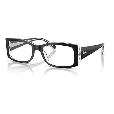 Ray-Ban Eyeglasses Woman Miriam Optics - Black On Transparent Frame Clear Lenses Polarized 54-19