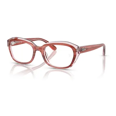 Ray-Ban Eyeglasses Children Rb1636 Optics Kids - Striped Pink On Transparent Pink Frame Clear Le