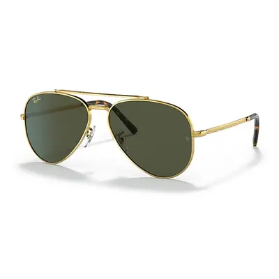 Ray-Ban Sunglasses Unisex New Aviator - Gold Frame Green Lenses 58-14