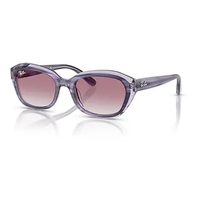 Ray-Ban Sunglasses Children Rb9081s Kids - Striped Violet On Transparent Violet Frame Violet Len