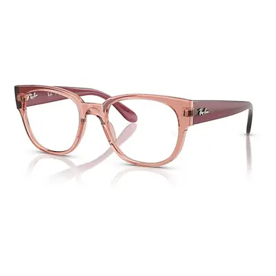 Ray-Ban Eyeglasses Unisex Rb7210 Optics - Opal Antique Pink Frame Clear Lenses Polarized 52-20