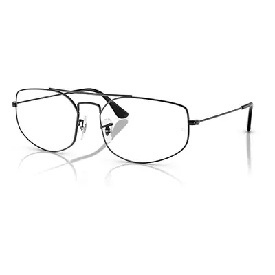 Ray-Ban Eyeglasses Unisex Explorer V Optics - Black Frame Clear Lenses Polarized 58-17