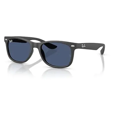 Ray-Ban Sunglasses Children New Wayfarer Kids - Rubber Dark Grey Frame Blue Lenses 47-15