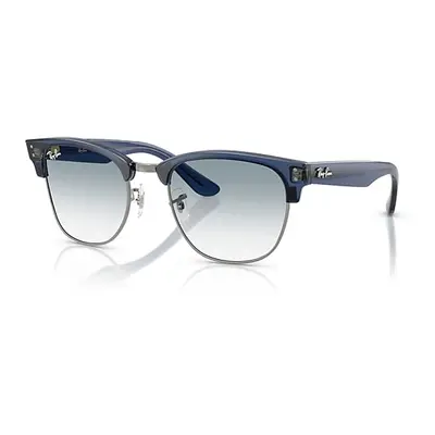 Ray-Ban Sunglasses Unisex Clubmaster Reverse - Transparent Navy Blue Frame Blue Lenses 54-21